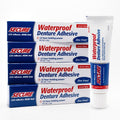 Secure Denture Adhesive Cream for Uppers, Lowers & Partials – Waterproof Seal & Zinc Free – Food Grade Ingredients - Less Adhesive, More Hold - Tube Lasts Up to 8 Weeks - 1.4 oz (4 Pack)