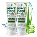 Miracle Hand Repair Cream for Dry Cracked Hands 8 oz Best Healing Hand Cream with 60% Aloe Vera - Non-Greasy Moisturizer for Working Hands - Fast Absorbing Lotion for Extremely Dry Skin (2-Pack)