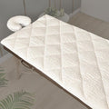 Skiennix Double-Sided Massage Table Pad - Plush Fleece & Microfiber Cover, 76"x34", White