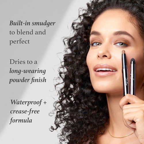 Julep Eyeshadow 101 Crème-to-Powder Duo - Waterproof, Long-Lasting & Crease-Proof | Pearl & Rose Shimmer