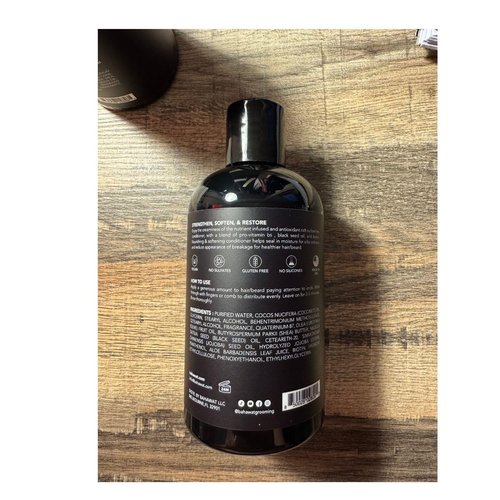 BAHAWAT Beard Conditioner - Citrus Lavender - 8 fl. oz. - Sulfate free - with biotin, provitamin B5, Blackseed oil, Jojoba Oil, Natural Ingredients for a Gentle, Deep Cleanse-Strengthening Wash