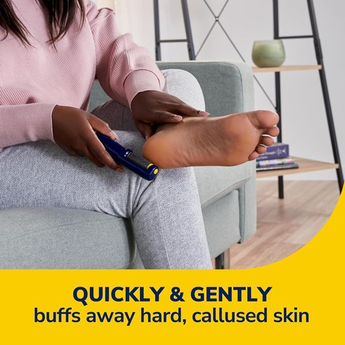 Dr. Scholl's Electronic Foot File - Effortless Callus Remover for Smooth Feet | Travel-Friendly, Batteries Included