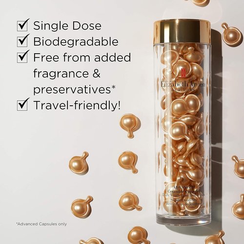 Elizabeth Arden Ceramide Skin Care Set - Advanced Capsules Serum & Eye Serum | Cleanser & Superstart
