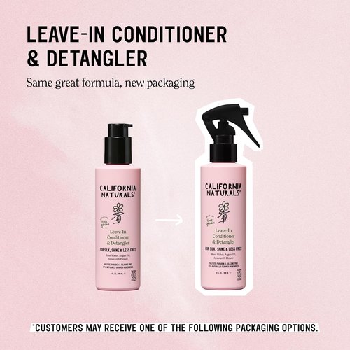 California Naturals Leave-In Conditioner - Coconut Milk Hair Detangler | Vegan, Paraben & Sulfate Free, 6 fl oz