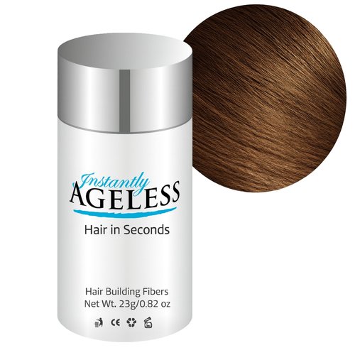 Instantly Ageless® Hair in Seconds™ Hair Building Fibers – Hair Thickening Fibers for Thinning Hair & Hair Loss for Fuller-Look - 0.83 oz (23g) - Light Brown