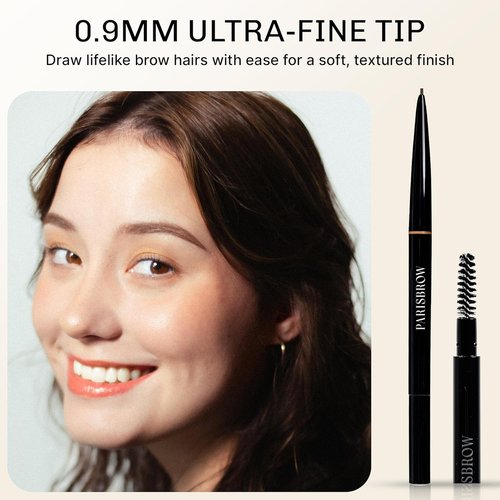 PARISBROW Slim Brow Pencil - Ultra-Fine 0.9mm Tip in Terracotta Brown for Precision Eyebrows