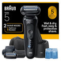 Braun Electric Razor for Men - Series 5 Precision Shaver with Trimmer & Extra Head | 4-in-1 Clean & Charge Center
