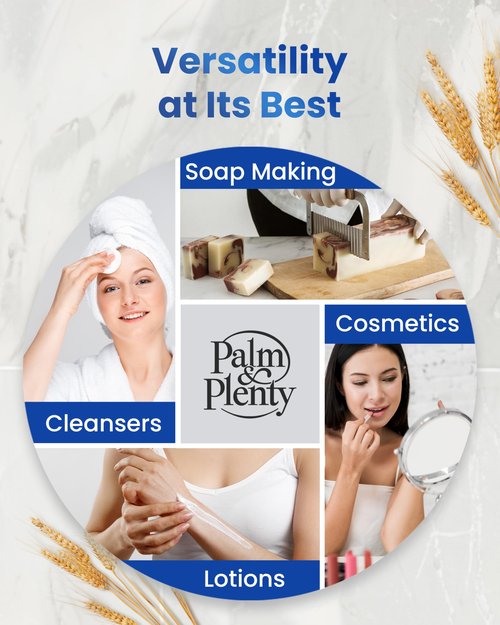 Palm and Plenty 100% Colloidal Oatmeal - Unscented, Ideal for DIY Bath Products, Skincare, Cosmetics, Natural Oatmeal Bath for Itching Adults, Soothing Agent for Itchy, Irritated Skin, 16oz