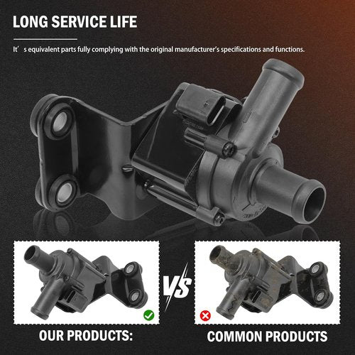 Engine Auxiliary Electric Water Pump Assembly - Fits Ford Escape 1.5L (2017-2019) & Fusion 1.5L (2014-2019) | Replace DS7G8C419CB