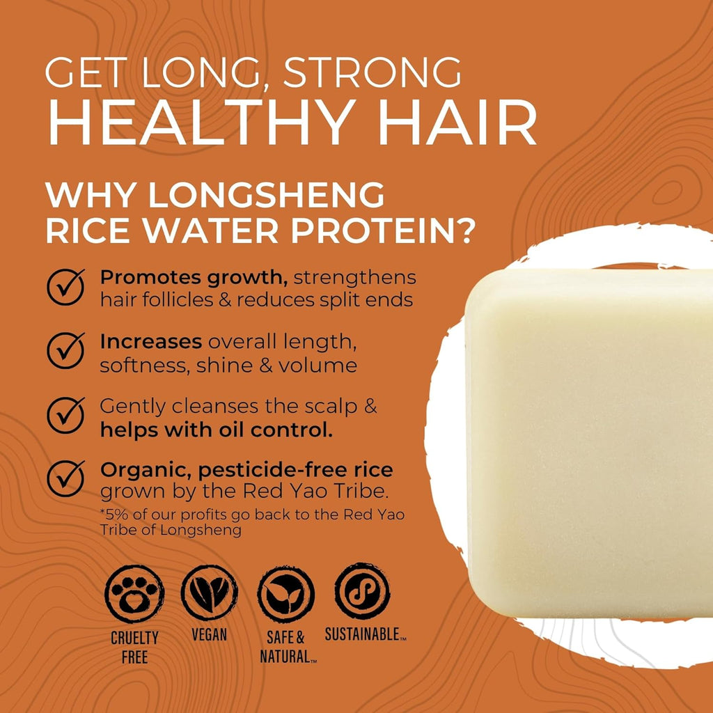 Viori | Native Essence Conditioner Bar - Handcrafted Organic Rice Water Formula for Healthy Hair