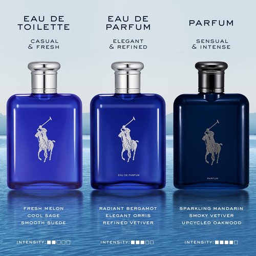 Ralph Lauren Fragrances - Polo Blue Men's Cologne - Aquatic & Fresh Eau de Toilette - Citrus, Sage, Suede Notes