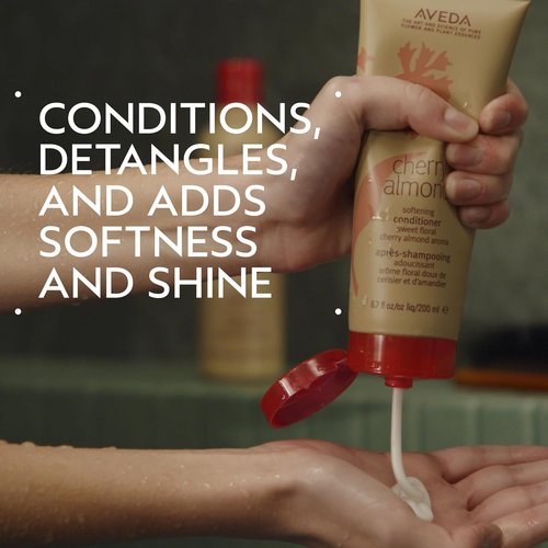 Aveda Cherry Almond Conditioner - Softening Formula for Normal to Dry Hair | 98% Naturally Derived with Coconut Oil & Shea Butter