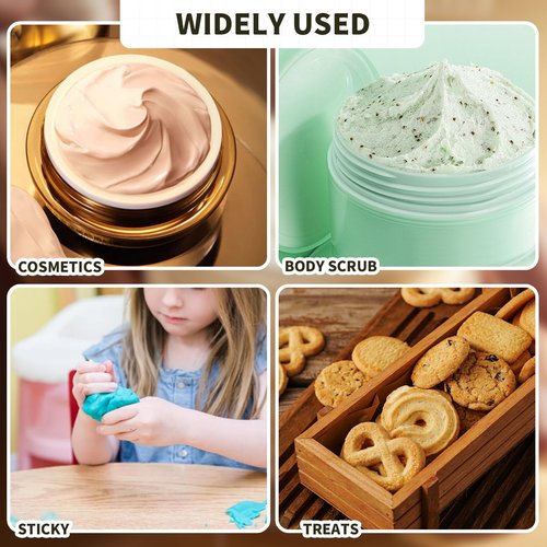 8 oz Plastic Container Jars with Labels, 6 Pcs Empty Round Cosmetic Containers with Black Lid for Cream, Body Butter, Makeup, Travel Samples (Clear)