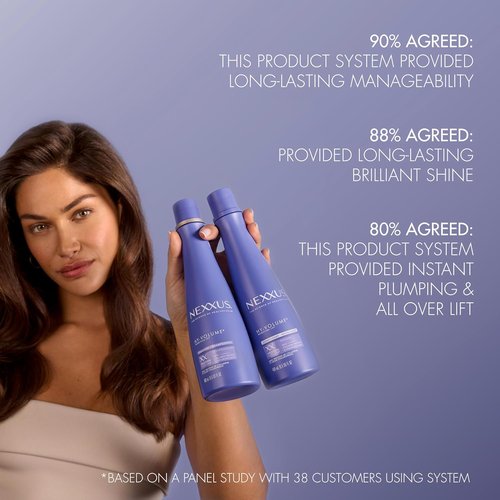 Nexxus Hy-Volume Conditioner - Weightless Lift with Collagen & Hyaluronic Acid for Flat Hair | 13.5 Fl Oz