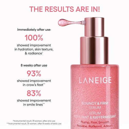 LANEIGE Bouncy & Firm Serum - Korean Collagen Serum with Peptides for Plumping & Hydration