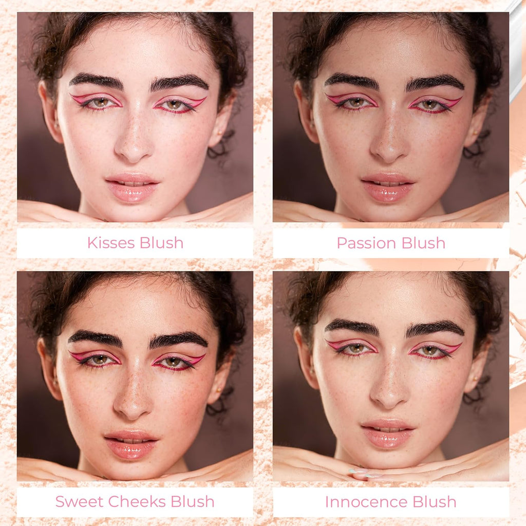 SweetFace Minerals Innocence Shade Blush - Peachy Pink Waterproof Matte Finish for a Radiant Glow (5g)