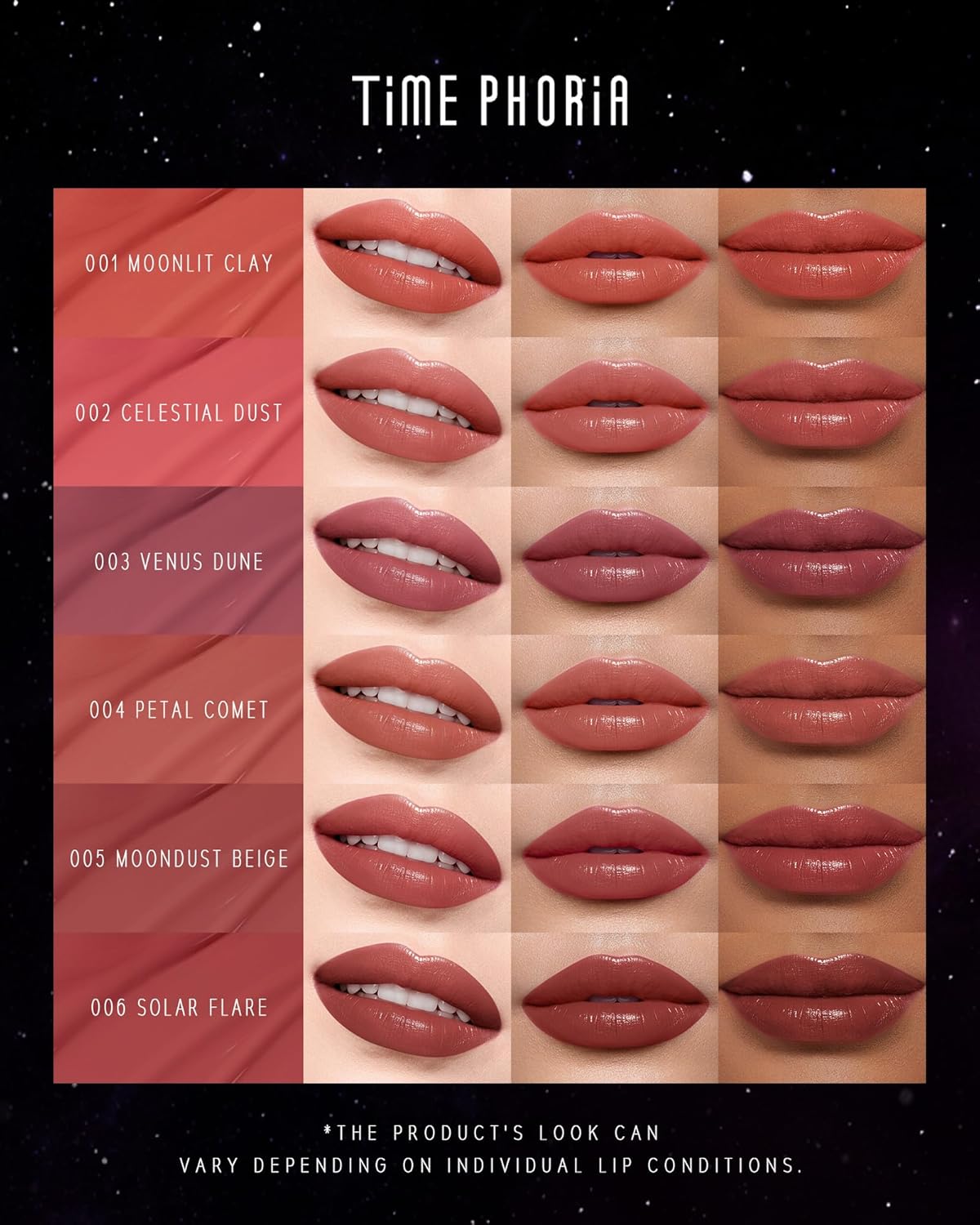 Spectra Ultra Stay Lip Vinyl 003 Venus Dune - Dusty Rose, Long-Lasting, High Coverage, Kiss-Proof Finish