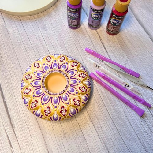 Oval Dotting Tools - Teardrop Dotting Tools - Happy Dotting Company - 8 Double-Ended Set for dot Mandala Painting - Oval Shaped Tools - Teardrop Shaped Tools - dot Painting