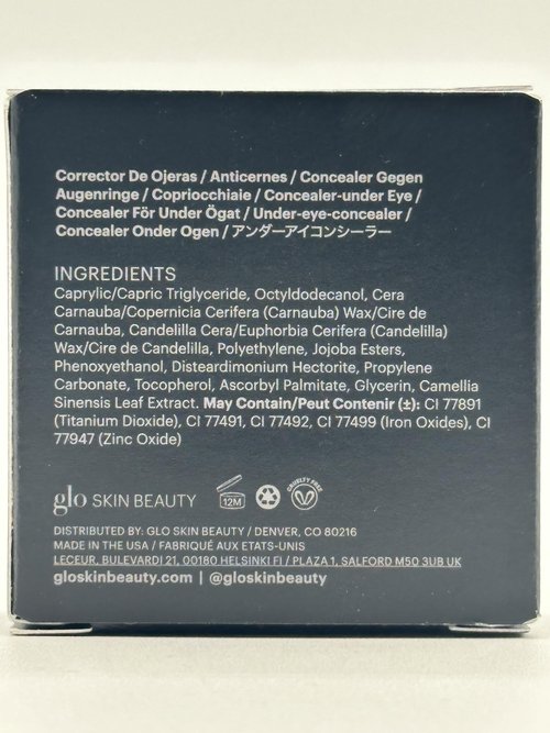 Glo Skin Beauty Under Eye Concealer Makeup with Duo Shades for Custom Blending - Corrects & Conceals Dark Circles & Redness - Buildable Longwearing Coverage (Golden)