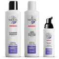 Nioxin System Kit 6 - Hair Strengthening & Thickening Treatment for Sensitive Scalp | Full Size (3 Month Supply)