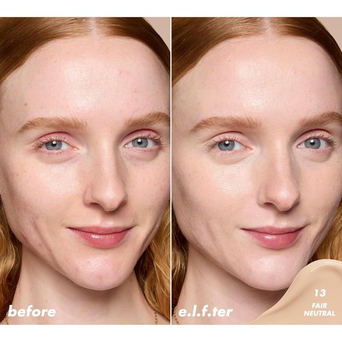 e.l.f. Soft Glam Satin Concealer - Medium Coverage, Crease-Resistant & Long Lasting, Fair Neutral 13