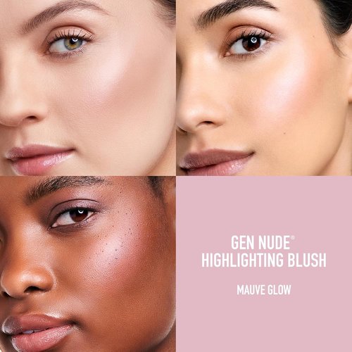 bareMinerals Gen Nude Blush & Highlighter - Silky Blendable Face Makeup for All-Day Wear | Vegan & Talc-Free
