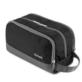 Gonex Travel Toiletry Bag - Durable Nylon Shaving Organizer in Black | Perfect for Travel