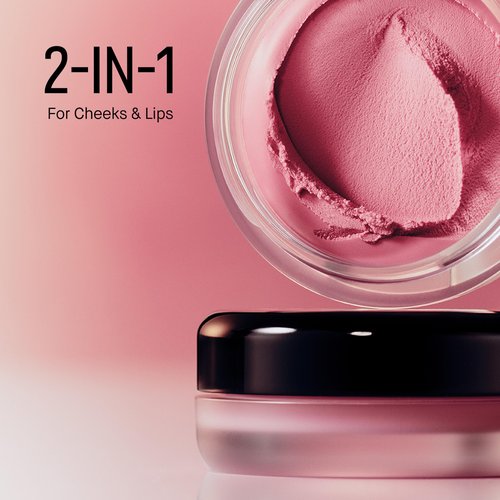 Bobbi Brown Pot Rouge Velvet Matte | Whipped Cream-to-Powder Blush for Blur Effect | 2-in-1 for Cheeks & Lips, 0.3 Ounce, Pomegranate
