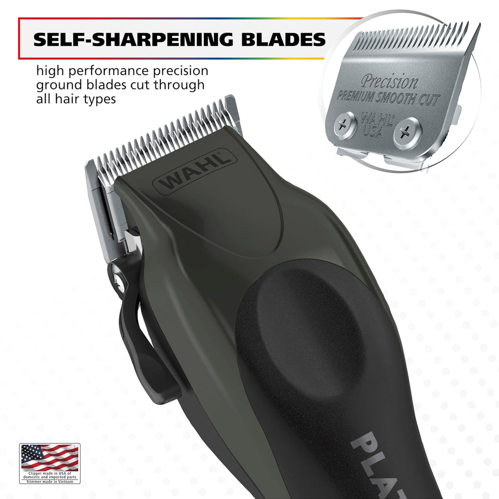 Wahl USA Pro Series Platinum Hair Clipper & Trimmer - Home Haircutting with Color-Coded Combs | Model 79804-100
