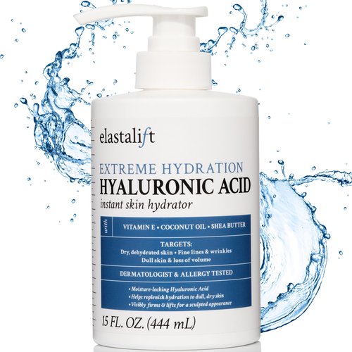 Elastalift Hyaluronic Acid Moisturizer Body Lotion | Anti Aging Skin Care Body Cream & Face Lotion Diminishes Look Of Wrinkles, Sagging Skin, Crepey Skin, Cellulite, Stretch Marks, Dry Skin, 15 Fl Oz