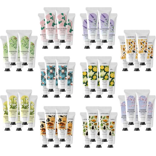 BODY & EARTH Hand Cream Bulk 50 Pack Small Gifts for Women Hand Lotion Travel Size Mini Lotion Creams & Lotions Set Mother's Day Gift Bridesmaid Gifts