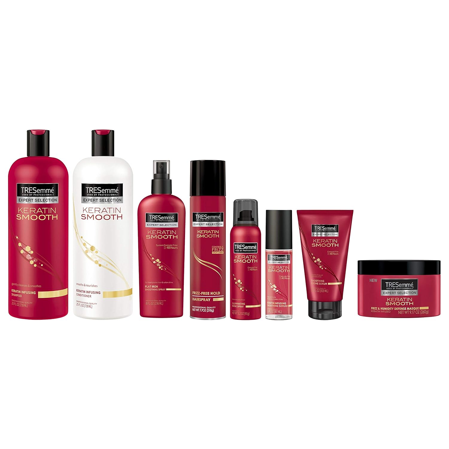 Tresemme Keratin Smooth Heat Defense Spray - 8 Ounce | Protects Hair from Heat Damage