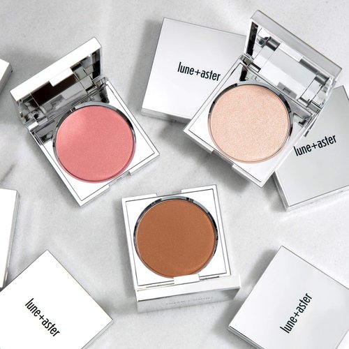 Lune+Aster Superstar Blush | Universally Flattering Peachy-Pink Blush, Soft Sheer Finish, Buildable Powder