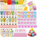 KONEUK 120 PCS Spa Party Supplies for Women, Spa Party Favors Include Face Masks Skincare, Hand Cream, Lip Balm, Under Eye Patches, Lip Mask and Foot Bath Bombs, Spa Birthday Sleepover Party Supplies