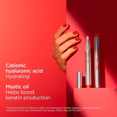 ISDIN Si-Nails - Nail Strengthening Serum with Cationic Hyaluronic Acid | 0.08 FL OZ for Enhanced Durability