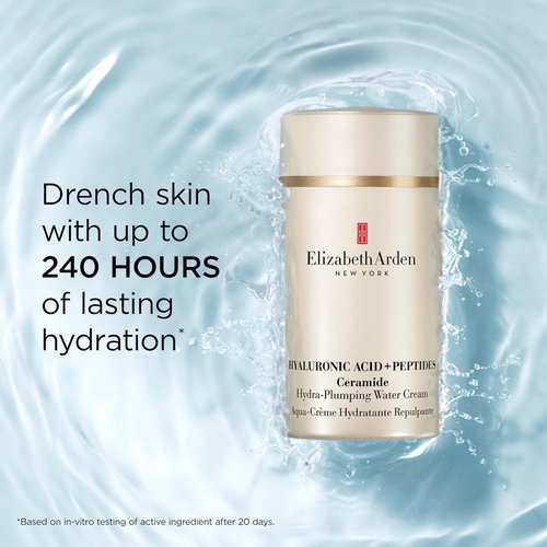Elizabeth Arden Hyaluronic Acid + Peptides Hydra-Plumping Water Cream - Lightweight Gel Moisturizer, 1.7 oz