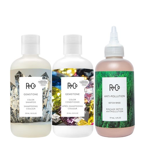 R+Co Gemstone Color Shampoo - Frizz Control & Hair Color Preservation | Vegan & Cruelty-Free | 8.5 Oz