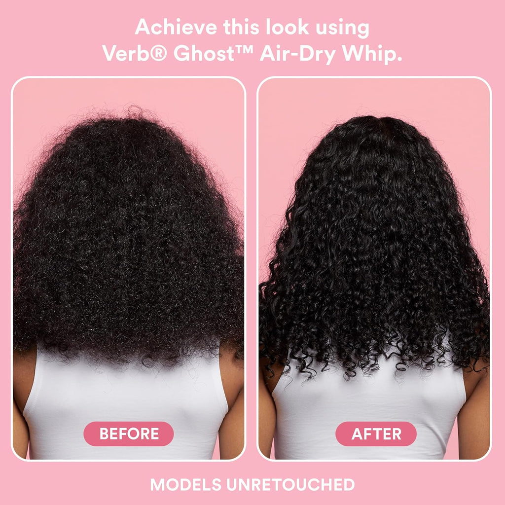 VERB Ghost Air Dry Whip - Weightless Styling Cream with Moringa Oil - Anti-Frizz Hydration & Texture | Vegan, Paraben-Free