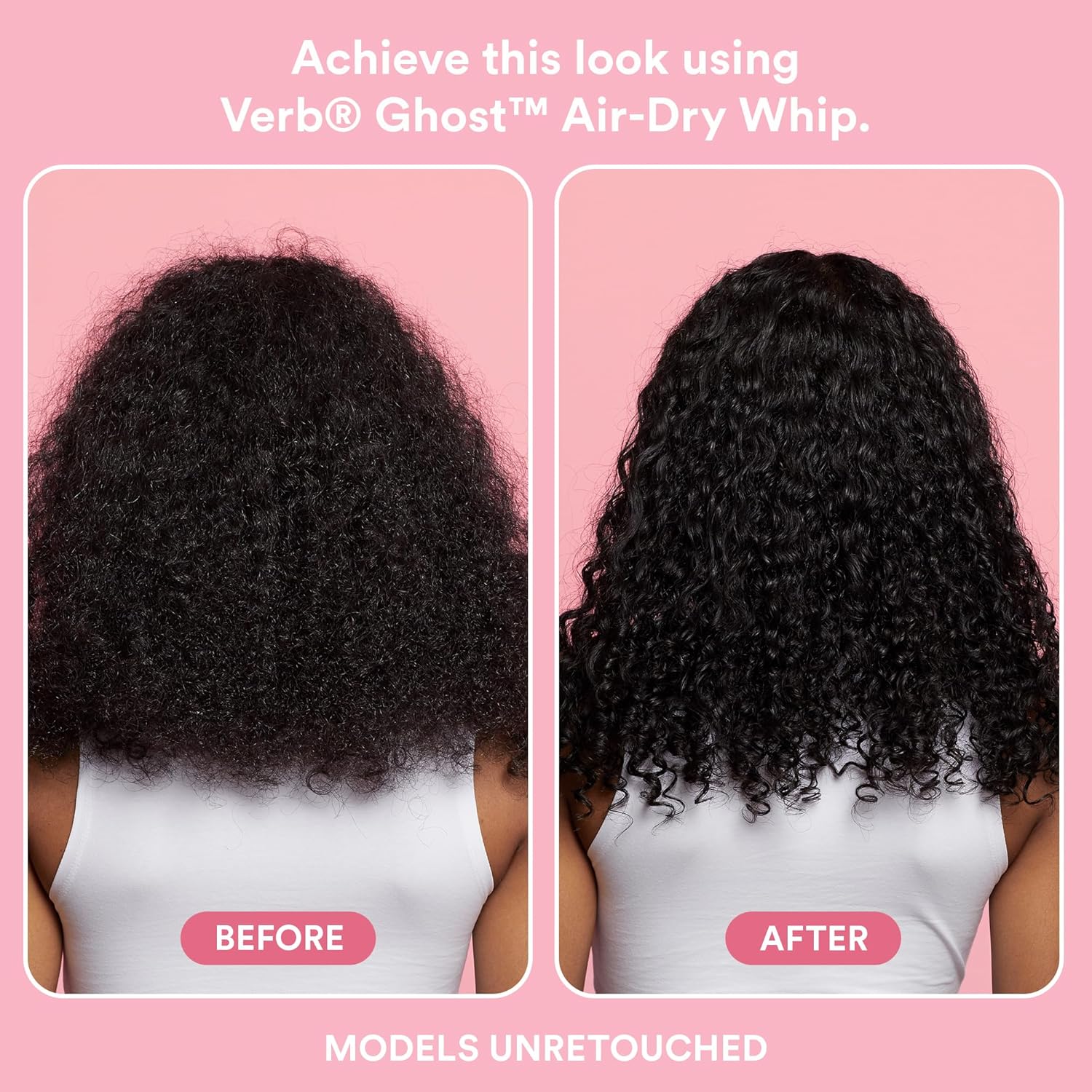VERB Ghost Air Dry Whip - Weightless Styling Cream with Moringa Oil - Anti-Frizz Hydration & Texture | Vegan, Paraben-Free