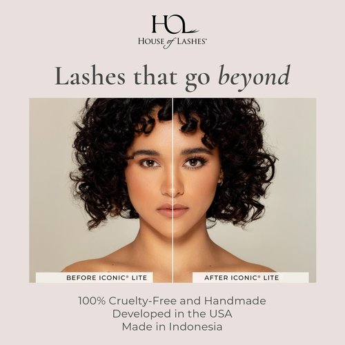 House of Can't Lash Without Set - Complete Lash Kit Includes Iconic Lite Faux Mink Lashes, Clear Lash Glue, and Precision Applicator - Effective For All Day Wear