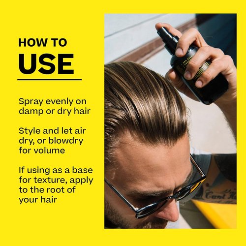 BYRD Sea Salt Surf Spray - Texturizing & Volumizing Coconut Scent for Hydrated Surfer Hair, 8 Fl Oz
