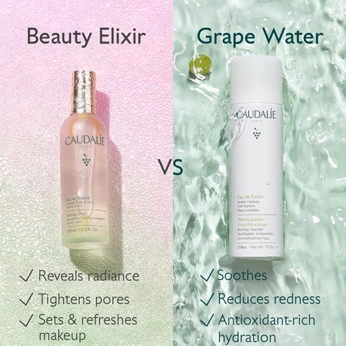 Caudalie Beauty Elixir - Toning Face Mist with Grape Water | Moisturizing & Soothing Travel Size
