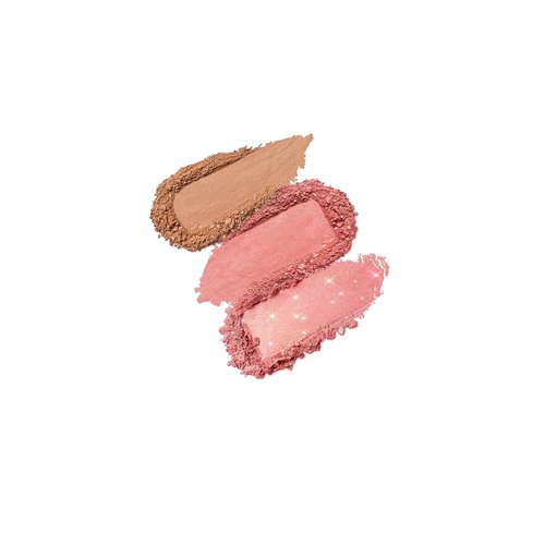 KIKO Milano Multi Finish Trio Blush & Bronzer Palette - 1 Bronzer & 2 Blushes in Matte & Metallic Finishes