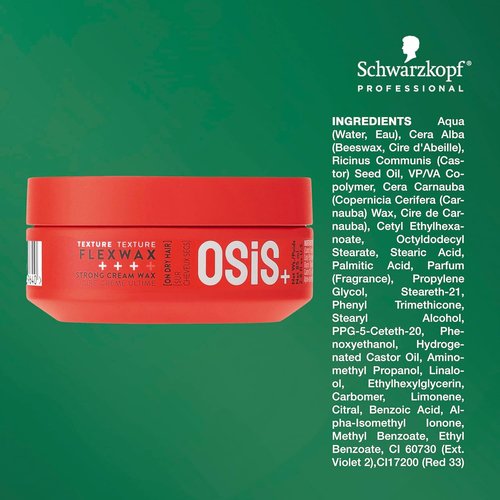 OSiS+ Flexwax - Ultra Strong Cream Wax for Creative Styling | Natural Shine & Hold