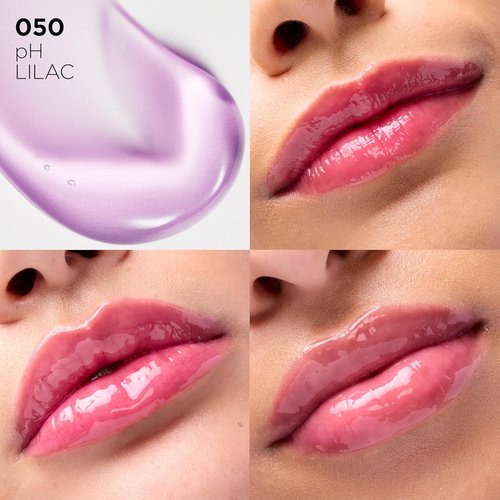 L'Oreal Paris Plump Ambition Lip Oil - Color Shifting Tint with 24HR Hydration & Volumizing Shine, 050 pH Lilac