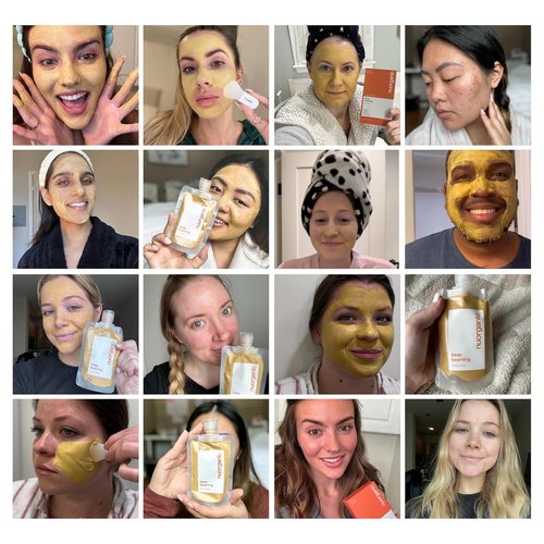 Nuorganic Turmeric Face Mask - Soothing & Acne Clearing Formula | Airtight Tube for Freshness Up to 12 Months