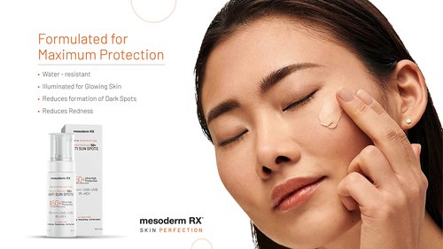 Mesoderm RX Pigment Restraint Anti Sun Spots Ultra High Protection Pigment Control-Protects Skin against Blue Light UVB, UVA, HEV, IR-Facial Sunblock, 50ml