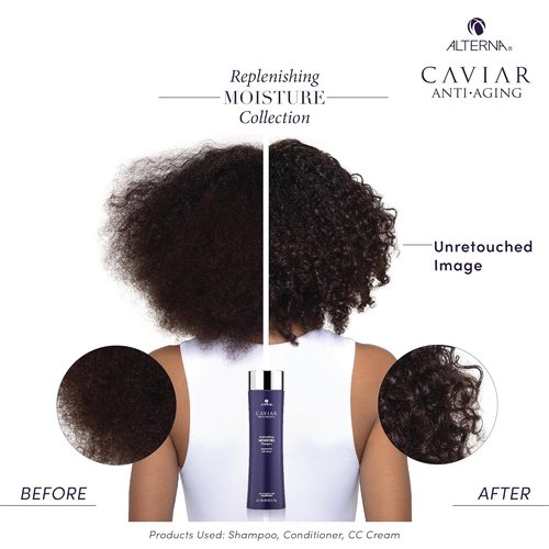 Alterna CAVIAR Anti-Aging Replenishing Moisture Shampoo - Hydrates & Restores Dry, Brittle Hair | Sulfate Free