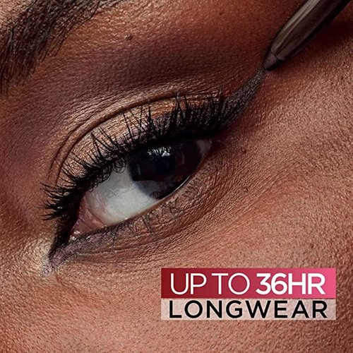L'Oreal Paris Infallible Grip Gel Eyeliner Pencil - Waterproof, Smudge-Resistant, 36HR Wear, Brown Denim, 0.01 Oz
