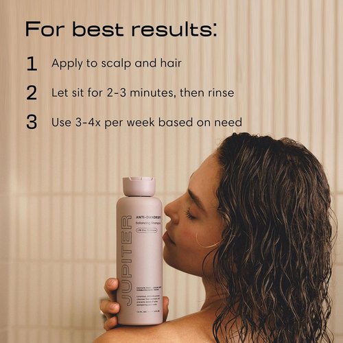 Jupiter Anti Dandruff Shampoo | Nourishing Formula for Flaky, Itchy Scalp - Color-Safe & Sulfate-Free - 2 Pack